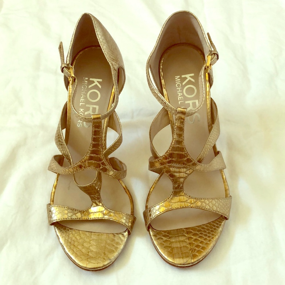 KORS Michael Kors Python Heels